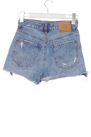 Дамски къс панталон Stradivarius, Размер XXS, Цвят Син, Цена 19,14 лв.