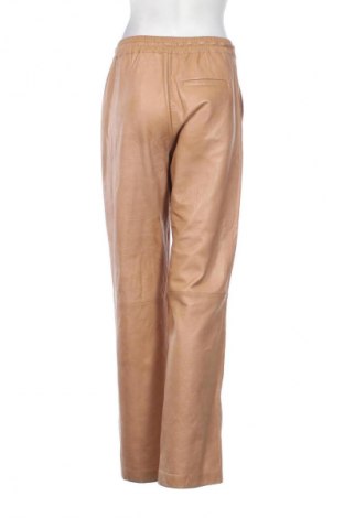 Dámske kožené nohavice  Zara, Veľkosť S, Farba Béžová, Cena  57,80 €