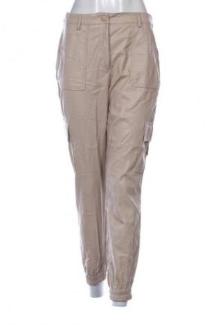 Damskie spodnie Fb Sister, Rozmiar L, Kolor Beżowy, Cena 38,99 zł