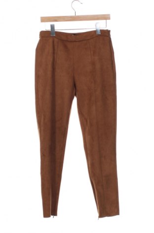 Дамски панталон Zara, Размер L, Цвят Кафяв, Цена 21,99 лв.