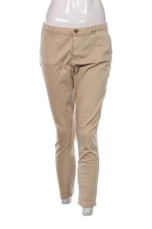 Damskie spodnie Zara, Rozmiar L, Kolor Beżowy, Cena 62,07 zł