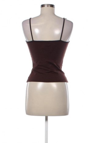 Damska koszulka na ramiączkach Bershka, Rozmiar L, Kolor Brązowy, Cena 39,08 zł