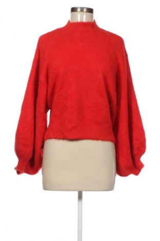 Pulover de femei Bershka, Mărime XS, Culoare Roșu, Preț 51,99 Lei