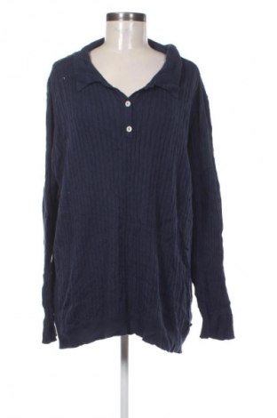 Γυναικείο πουλόβερ Bpc Bonprix Collection, Μέγεθος 3XL, Χρώμα Μπλέ, Τιμή 18,99 €