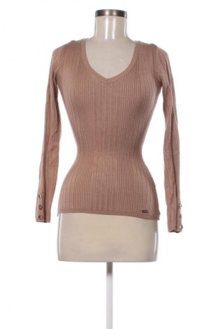 Γυναικείο πουλόβερ Guess, Μέγεθος M, Χρώμα Καφέ, Τιμή 34,78 €