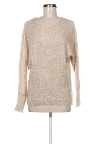 Damski sweter Question?, Rozmiar S, Kolor Beżowy, Cena 46,99 zł