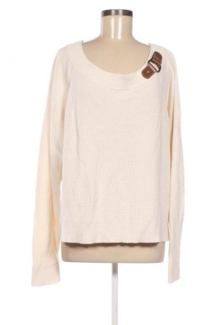 Damenpullover Ralph Lauren, Größe XXL, Farbe Ecru, Preis 70,09 €