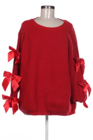 Damski sweter SHEIN, Rozmiar 4XL, Kolor Czerwony, Cena 101,68 zł