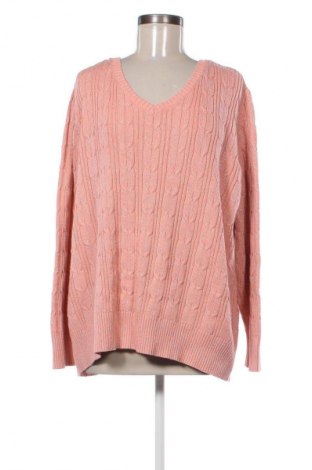 Γυναικείο πουλόβερ St John's Bay, Μέγεθος 3XL, Χρώμα Ρόζ , Τιμή 14,83 €