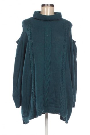 Damski sweter Ulla Popken, Rozmiar 3XL, Kolor Niebieski, Cena 94,25 zł