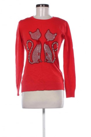 Damski sweter Unbranded, Rozmiar M, Kolor Czerwony, Cena 66,67 zł
