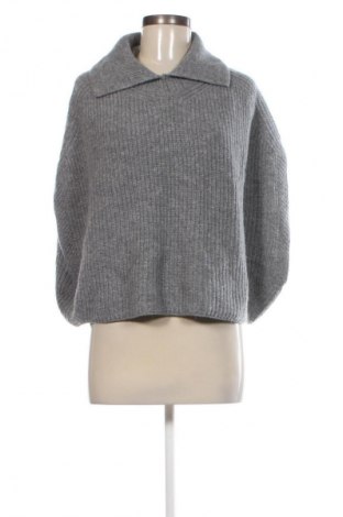 Дамски пуловер United Colors Of Benetton, Размер XS, Цвят Сив, Цена 31,99 лв.