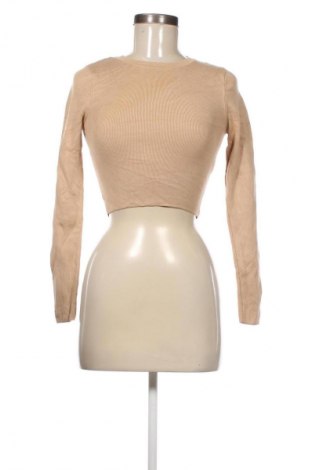 Дамски пуловер Zara, Размер S, Цвят Бежов, Цена 28,99 лв.