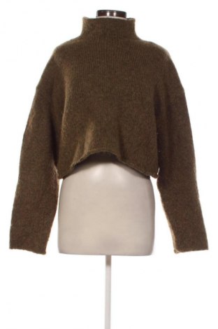 Дамски пуловер Zara, Размер M, Цвят Зелен, Цена 26,97 лв.