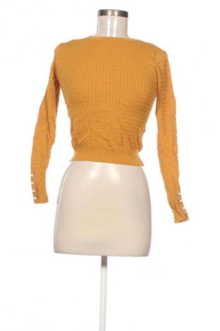 Дамски пуловер Zara, Размер S, Цвят Жълт, Цена 22,99 лв.