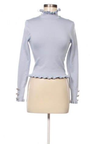 Дамски пуловер Zara, Размер S, Цвят Син, Цена 51,99 лв.