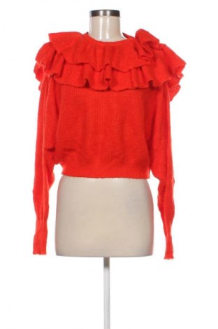 Дамски пуловер Zara, Размер L, Цвят Червен, Цена 22,99 лв.