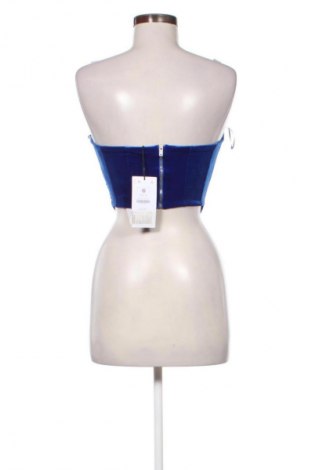 Дамски топ Bershka, Размер M, Цвят Син, Цена 46,00 лв.