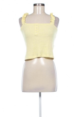 Дамски топ Bershka, Размер M, Цвят Жълт, Цена 29,00 лв.