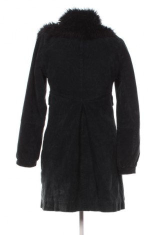 Damski skórzany płaszcz Stradivarius, Rozmiar M, Kolor Czarny, Cena 494,25 zł