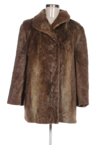 Δερμάτινο γυναικείο παλτό Unbranded, Μέγεθος M, Χρώμα Καφέ, Τιμή 157,99 €