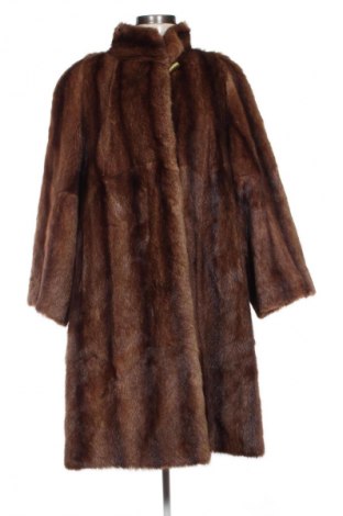 Palton din blană pentru damă Unbranded, Mărime L, Culoare Maro, Preț 709,99 Lei