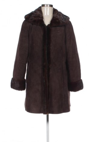 Palton din blană pentru damă Unbranded, Mărime L, Culoare Maro, Preț 565,79 Lei