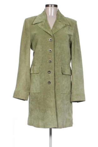 Δερμάτινο γυναικείο παλτό Zero, Μέγεθος M, Χρώμα Πράσινο, Τιμή 94,57 €