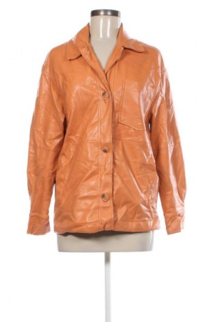 Dámská kožená bunda  Bershka, Velikost M, Barva Oranžová, Cena  649,00 Kč