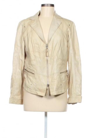 Dámska kožená bunda  Biba, Veľkosť L, Farba Kremová, Cena  49,95 €