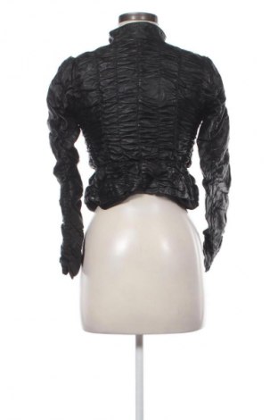 Γυναικείο δερμάτινο μπουφάν Germano Zama, Μέγεθος S, Χρώμα Μαύρο, Τιμή 49,99 €