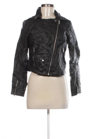 Damen Lederjacke H&M, Größe M, Farbe Schwarz, Preis 22,99 €