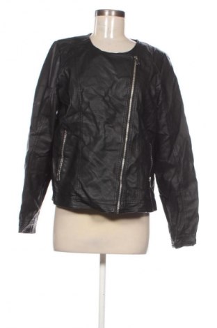 Γυναικείο δερμάτινο μπουφάν Janina, Μέγεθος XL, Χρώμα Μαύρο, Τιμή 20,99 €