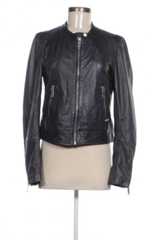 Дамско кожено яке Maje, Размер S, Цвят Син, Цена 789,99 лв.