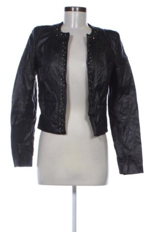 Дамско кожено яке Mango, Размер S, Цвят Черен, Цена 86,99 лв.