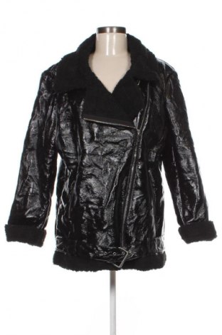 Damska kurtka skórzana NA-KD, Rozmiar M, Kolor Czarny, Cena 155,99 zł