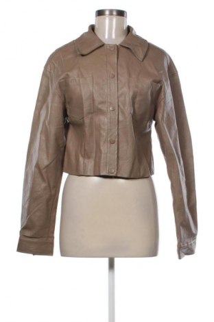 Damen Lederjacke NA-KD, Größe XS, Farbe Braun, Preis 21,12 €