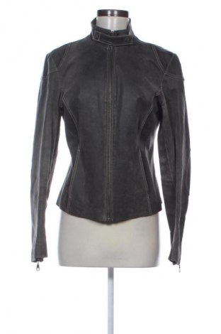 Γυναικείο δερμάτινο μπουφάν Oxbow, Μέγεθος M, Χρώμα Γκρί, Τιμή 44,99 €