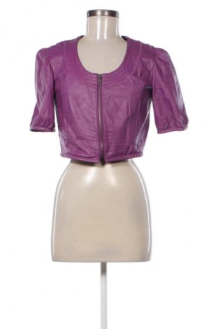 Damen Lederjacke Paprika, Größe S, Farbe Lila, Preis 66,50 €