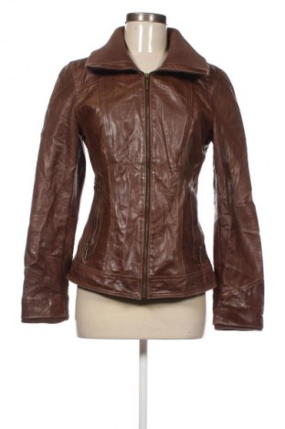 Дамско кожено яке S.Oliver, Размер M, Цвят Кафяв, Цена 109,99 лв.