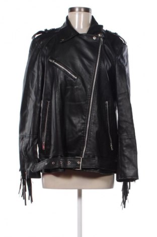 Női bőrdzseki SHEIN, Méret L, Szín Fekete, Ár 13 998 Ft