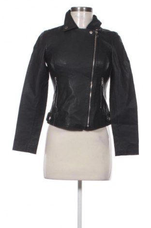 Γυναικείο δερμάτινο μπουφάν Sinsay, Μέγεθος XS, Χρώμα Μαύρο, Τιμή 29,65 €