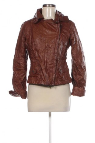 Γυναικείο δερμάτινο μπουφάν Strenesse Blue, Μέγεθος M, Χρώμα Καφέ, Τιμή 85,99 €