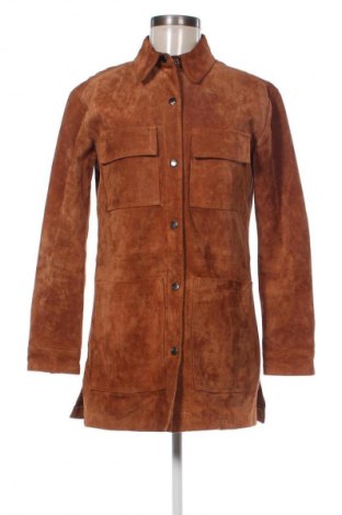 Дамско кожено яке Unbranded, Размер M, Цвят Кафяв, Цена 118,75 лв.