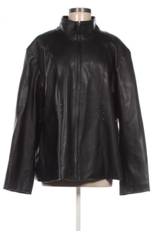 Дамско кожено яке Unbranded, Размер 3XL, Цвят Черен, Цена 58,00 лв.