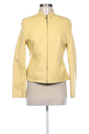 Дамско кожено яке Unbranded, Размер M, Цвят Жълт, Цена 97,75 лв.