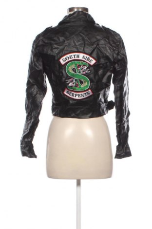 Дамско кожено яке Unbranded, Размер M, Цвят Черен, Цена 38,99 лв.