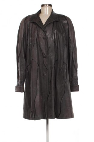 Γυναικείο δερμάτινο μπουφάν Unbranded, Μέγεθος XL, Χρώμα Γκρί, Τιμή 25,99 €