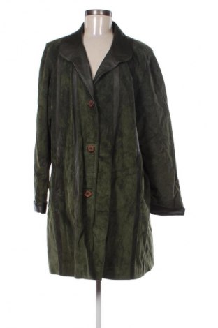 Geacă de piele pentru femei Unbranded, Mărime XXL, Culoare Verde, Preț 257,24 Lei