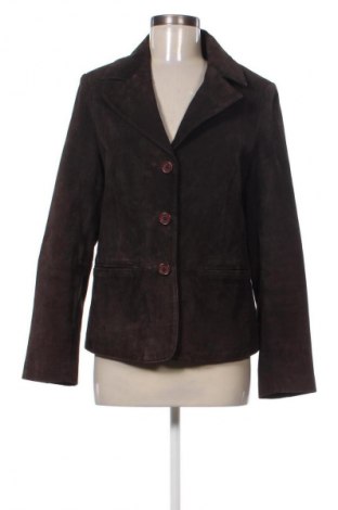 Дамско кожено яке Unbranded, Размер L, Цвят Кафяв, Цена 97,01 лв.